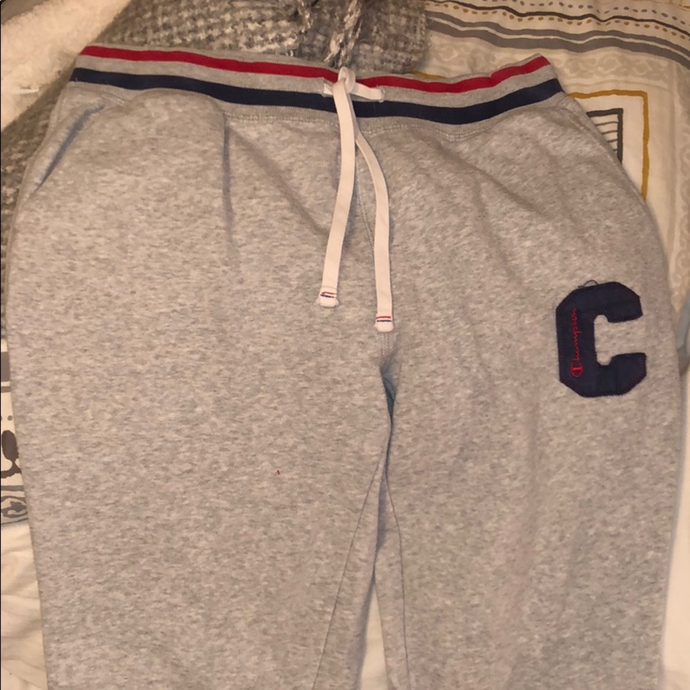 gray champion joggers sweatpants